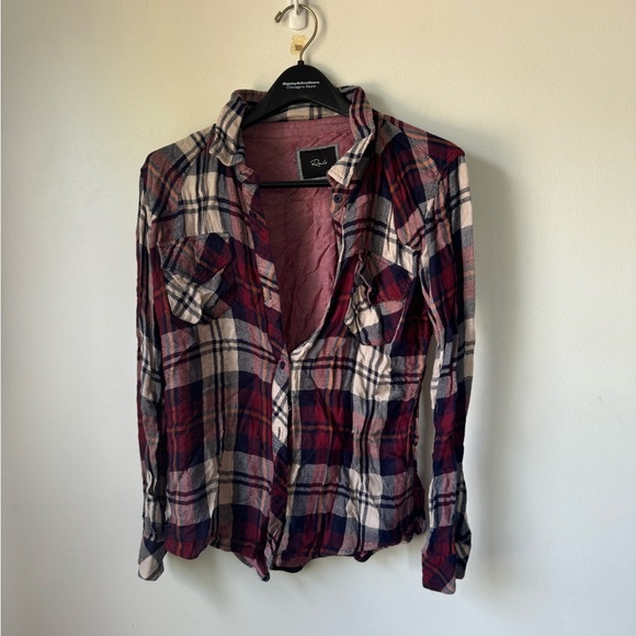 Size L Rails Maroon Plaid Flannel - Picture 2 of 6